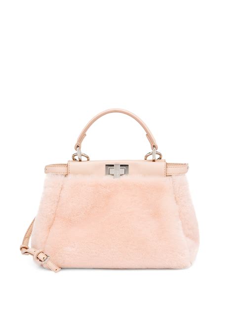 fendi mini peekaboo|Fendi peekaboo mini shearling.